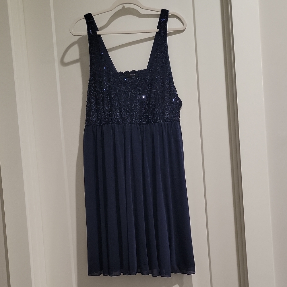 Kohl's Navy Sequin Mini Dress